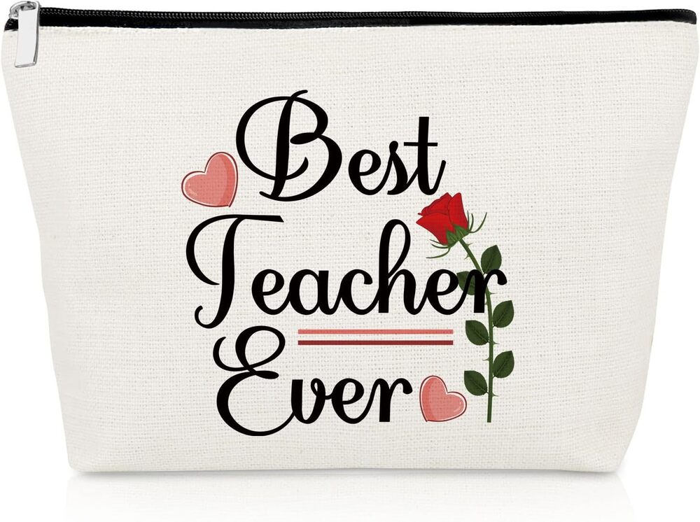 Teacher Gifts Makeup Bag Teacher Appreciation Best Teacher Ever Gifts